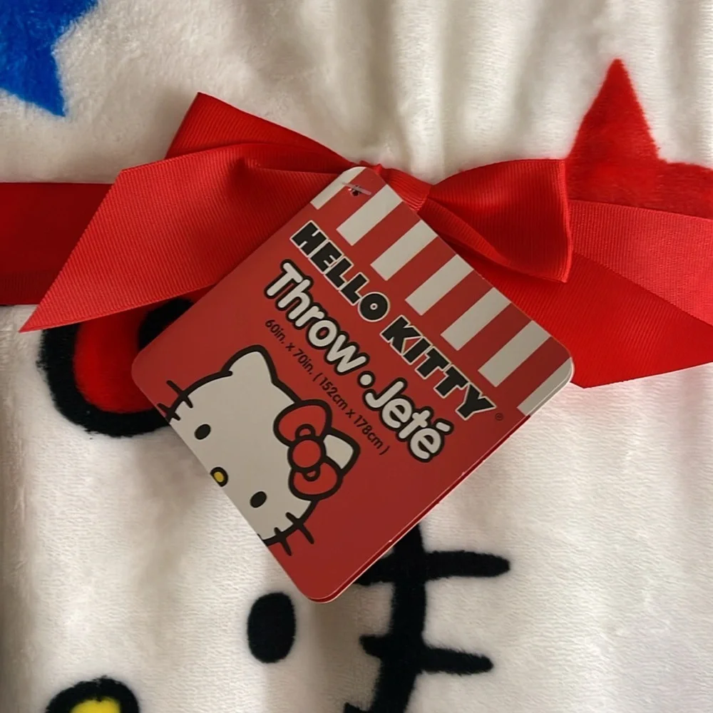 Sanrio Hello Kitty 4th Of July Throw Blanket